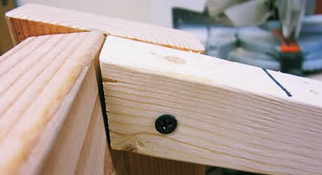 A rafter installed on the top of a chicken roof. A rafter installed on the top of a chicken roof.