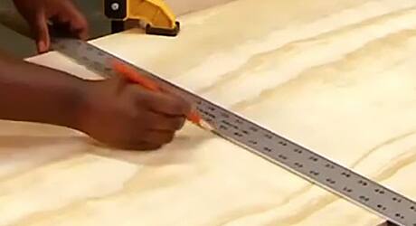 Mark cut lines - How Build a Shoe Rack Mark cut lines - How Build a Shoe Rack