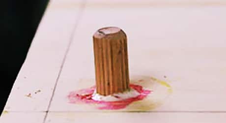 Secure the dowels - How Build Shoe Rack Secure the dowels - How Build Shoe Rack