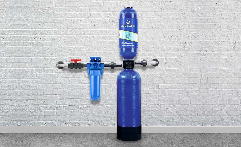 A salt-free water softener. A salt-free water softener.