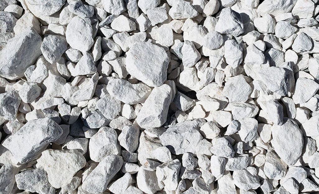 Marble chips spread on the ground. Marble chips spread on the ground.