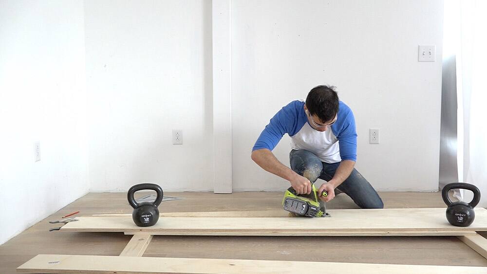 DIY Standing Mirror Cabinet