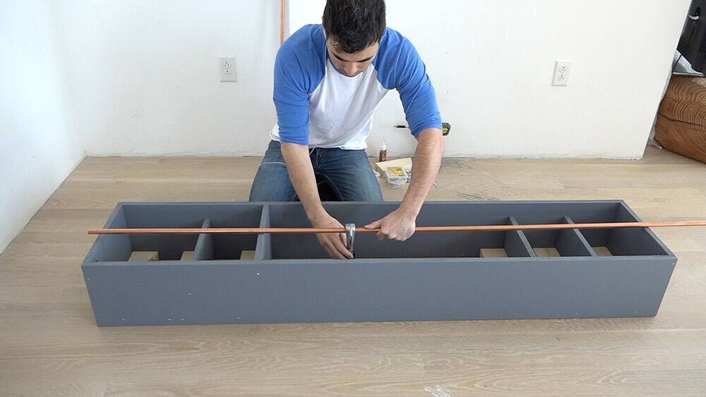 DIY Standing Mirror Cabinet