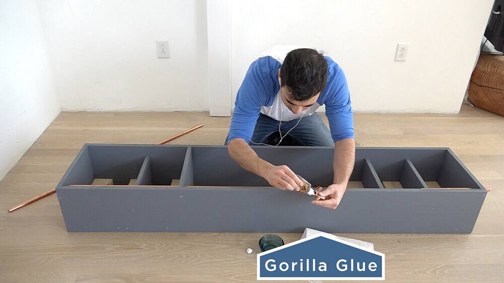 DIY Standing Mirror Cabinet