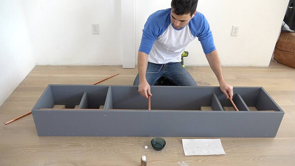 DIY Standing Mirror Cabinet