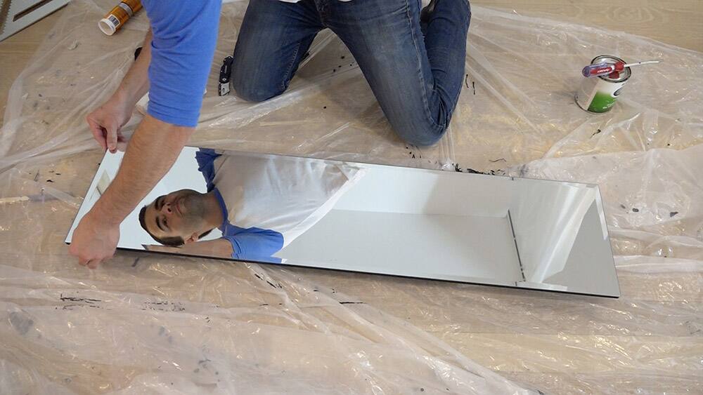 DIY Standing Mirror Cabinet