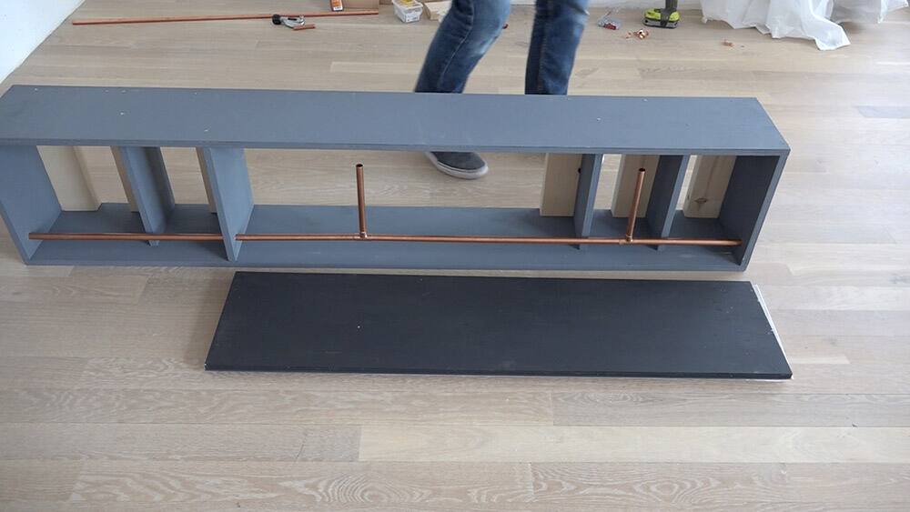 DIY Standing Mirror Cabinet