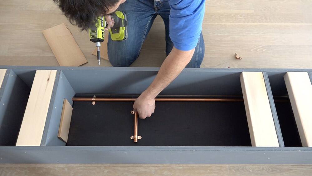 DIY Standing Mirror Cabinet