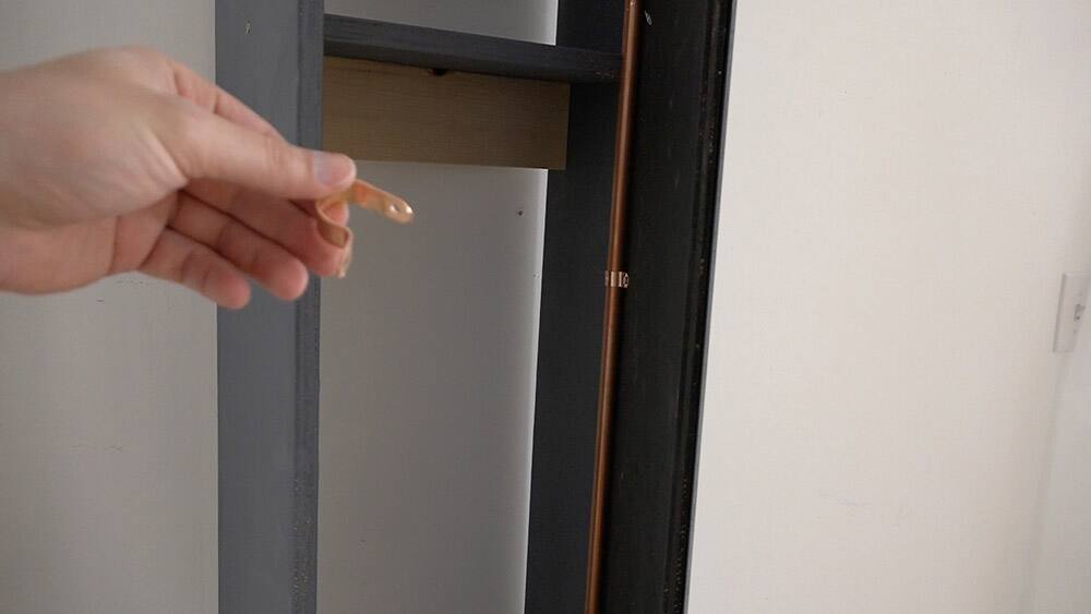 DIY Standing Mirror Cabinet