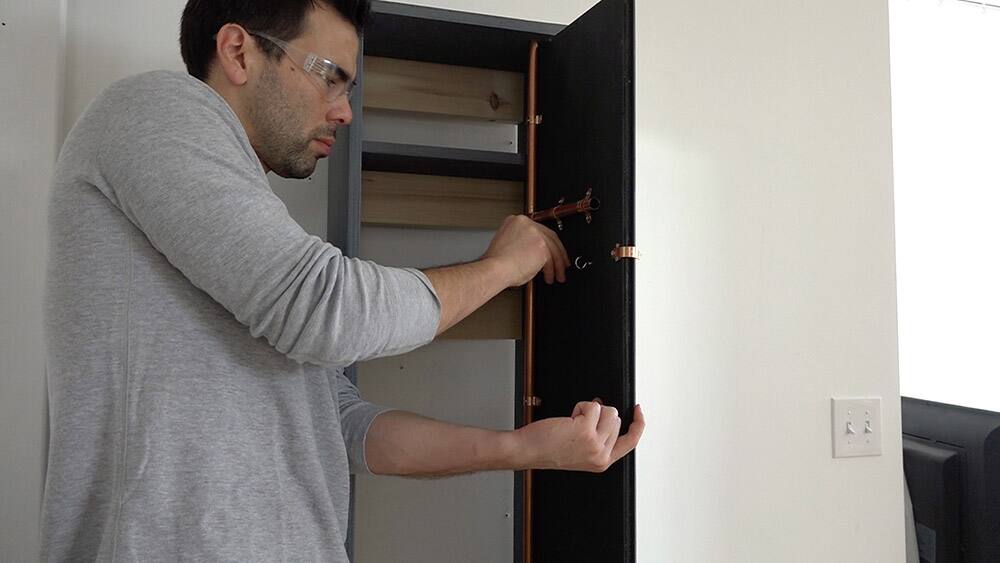 DIY Standing Mirror Cabinet