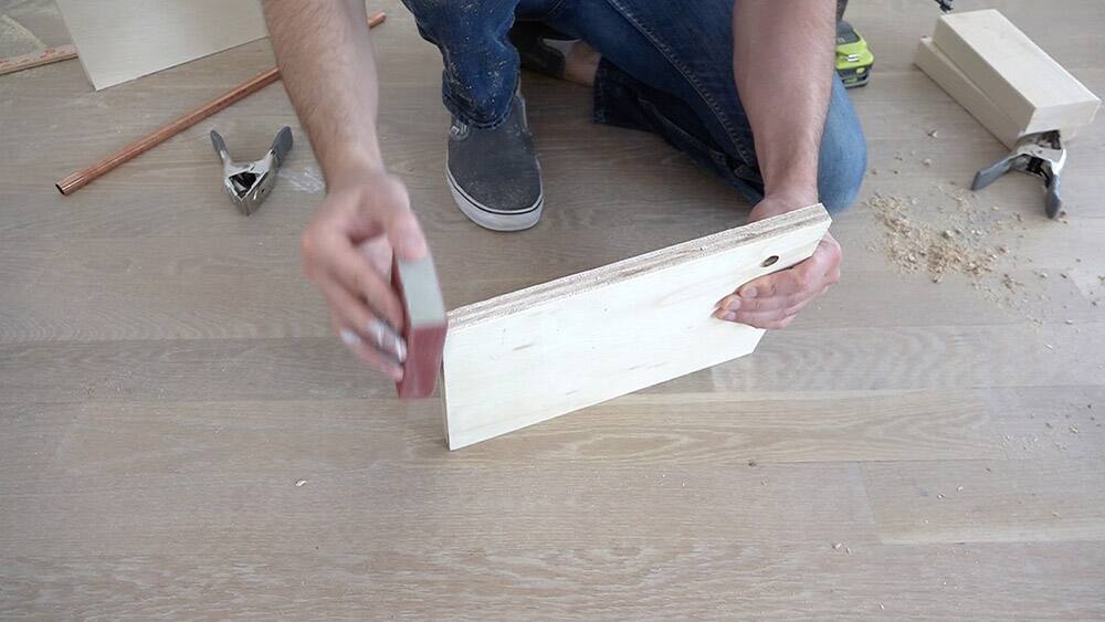 DIY Standing Mirror Cabinet