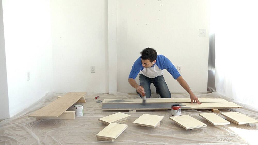 DIY Standing Mirror Cabinet