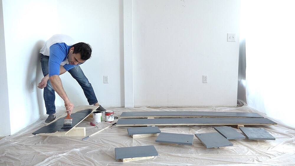 DIY Standing Mirror Cabinet