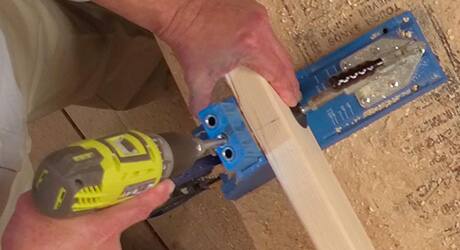 Create pocket holes Create pocket holes