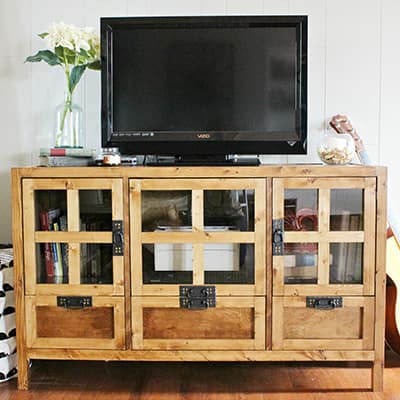 How to Build a Modern Style TV Console