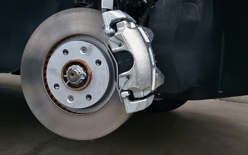 A caliper on a brake A caliper on a brake