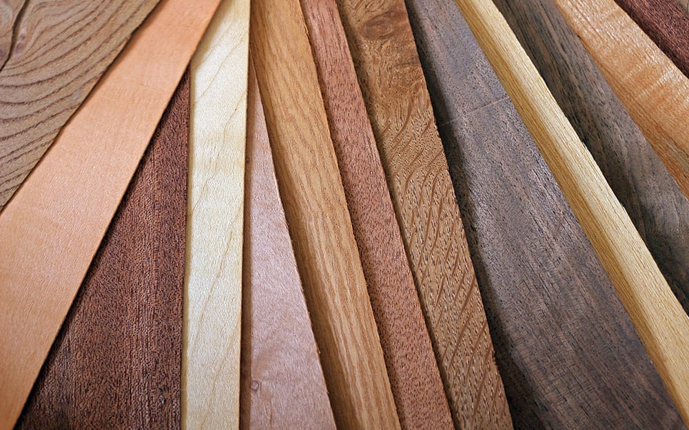 an array of different types of wood an array of different types of wood