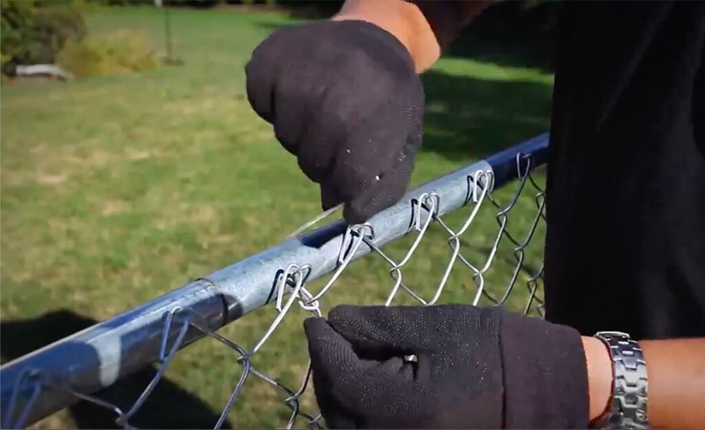 How to Install a Chain Link Fence The Home Depot
