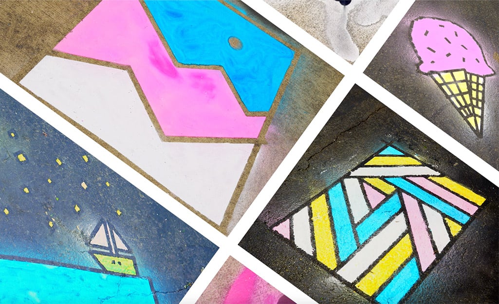 Different designs, including an ice cream cone and stained glass, are displayed. Different designs, including an ice cream cone and stained glass, are displayed.