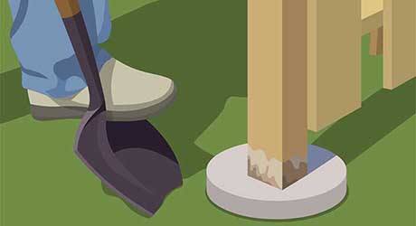 Repairing buried rot - Repairing Maintaining Fences and Gates Repairing buried rot - Repairing Maintaining Fences and Gates