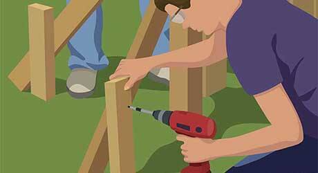 Brace the post - Repairing Maintaining Fences and Gates Brace the post - Repairing Maintaining Fences and Gates