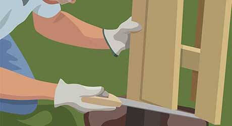 Remove damaged portion post - Repairing Maintaining Fences and Gates Remove damaged portion post - Repairing Maintaining Fences and Gates
