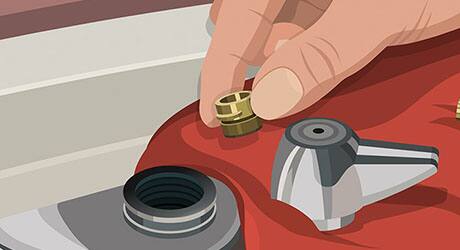 Install new seat - Replacing Worn Valve Seat Install new seat - Replacing Worn Valve Seat