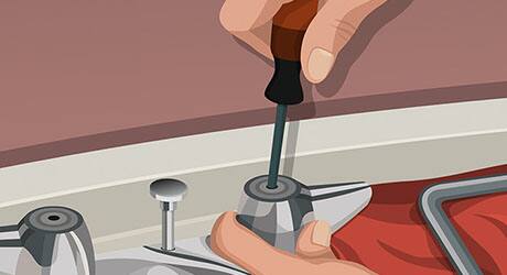 Reassemble faucet - Replacing Worn Valve Seat Reassemble faucet - Replacing Worn Valve Seat