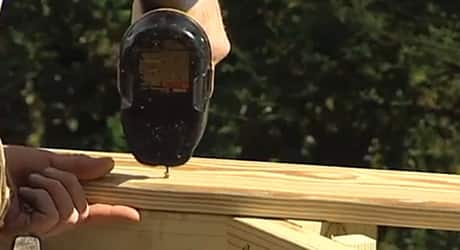 Attach the rails - Replacing a Deck Railing Attach the rails - Replacing a Deck Railing