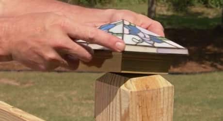 Attach the cap - Replacing a Deck Railing Attach the cap - Replacing a Deck Railing