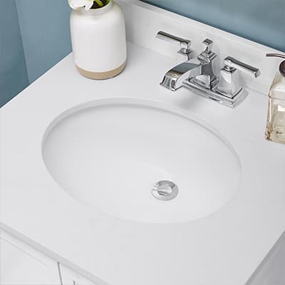 a close up of a bathroom sink