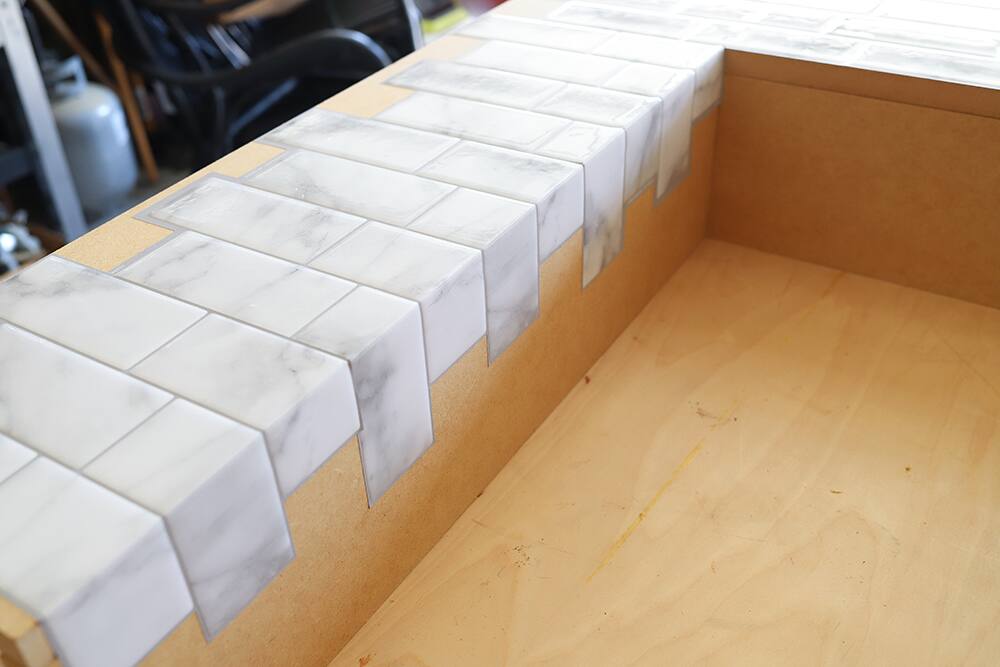 Renter-Friendly DIY Faux Fireplace With Smart Tiles