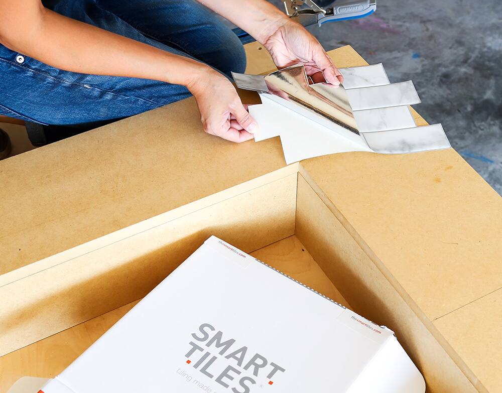 Renter-Friendly DIY Faux Fireplace With Smart Tiles