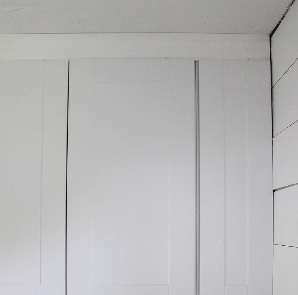 A white cabinet.