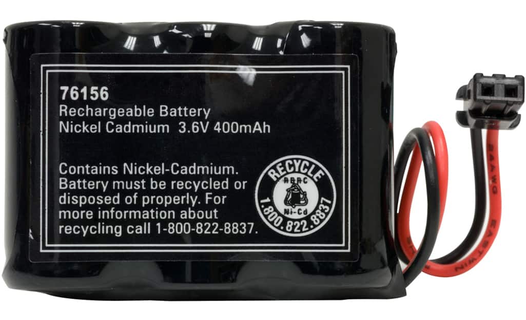 A closeup of a nickel cadmium battery. A closeup of a nickel cadmium battery.
