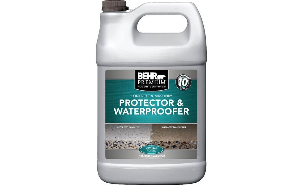 Close up of a wood deck waterproof sealer. Close up of a wood deck waterproof sealer.