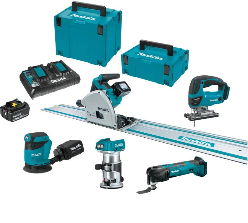 18-Volt LXT Cordless Woodworking Trim and Finish Bundle package image package image