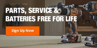 RIDGID® Limited Lifetime Service Agreement