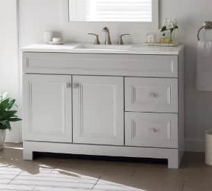 Floating vanity deals home depot