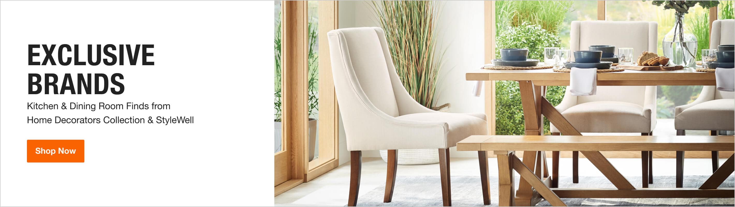 Exclusive Brands. Kitchen & Dining Room Finds from  Home Decorators Collection & StyleWell