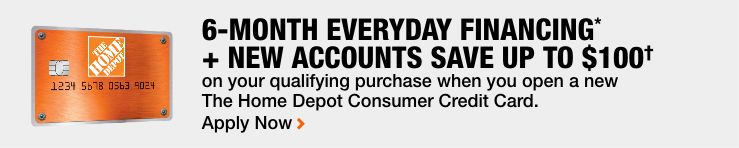 6 Month Financing + New Accounts save up to $100*
