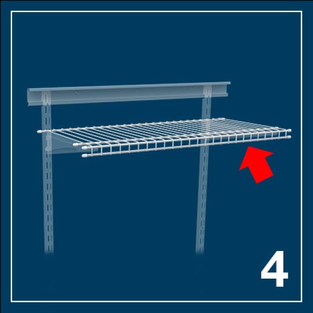 ClosetMaid ShelfTrack 60 in. x 1 in. White Standard2808 The Home Depot