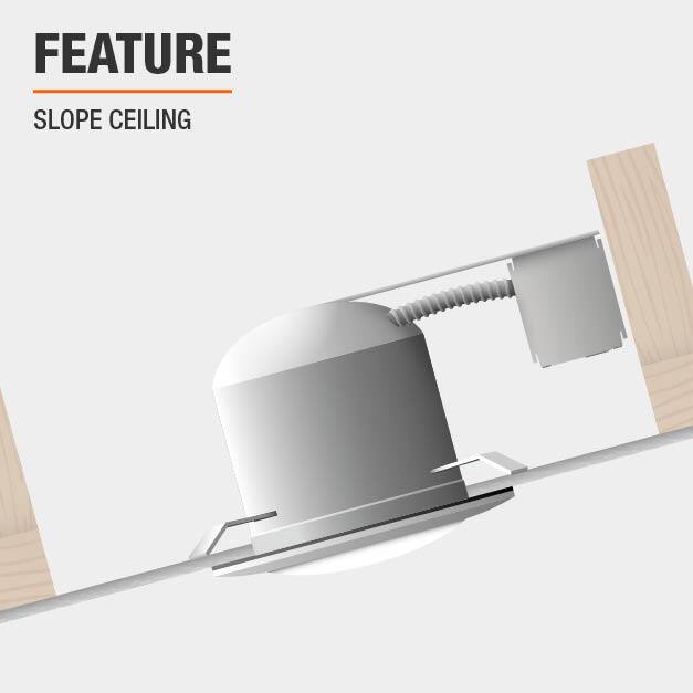 Commercial Electric 6 in. R30 White Recessed Can Light Baffle Trim Ring