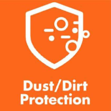 Protects against dust and dirt