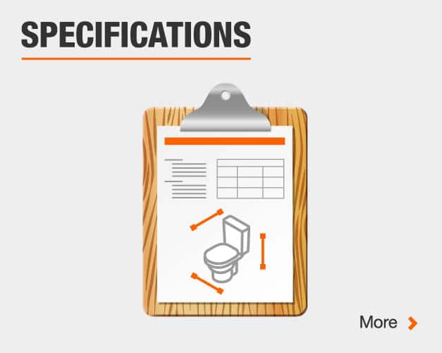 Glacier Bay 2piece 1.1 GPF/1.6 GPF High Efficiency Dual Flush