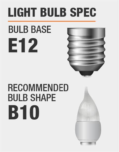 E12 Base B10 Bulb Recommended