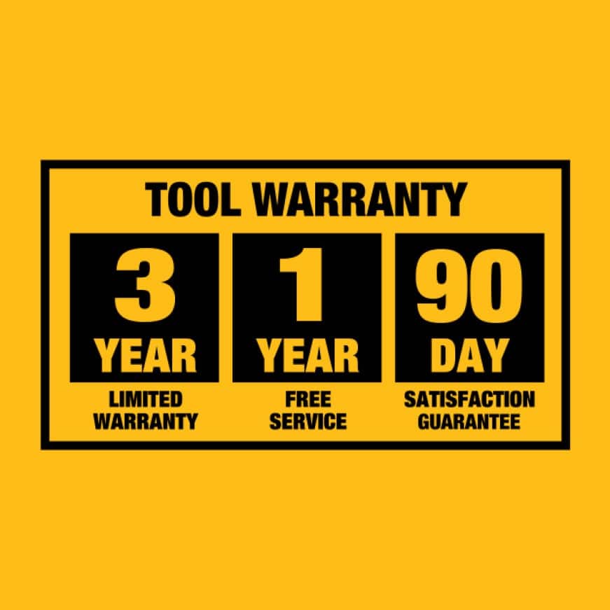 3-Year limited warranty, 1 year free service and 90-day money back guarantee. 3-Year limited warranty, 1 year free service and 90-day money back guarantee.