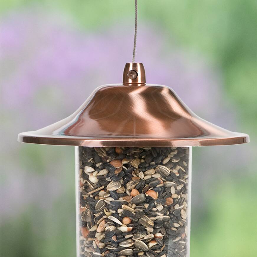 PerkyPet Brown Panorama Hanging Bird Feeder 2 lb. Capacity 312 The