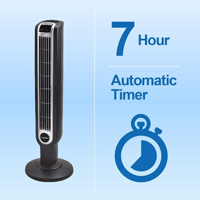 Lasko 36 in. 3 Speed White Oscillating Tower Fan with Programmable Timer  and Remote Control 2510 - The Home Depot