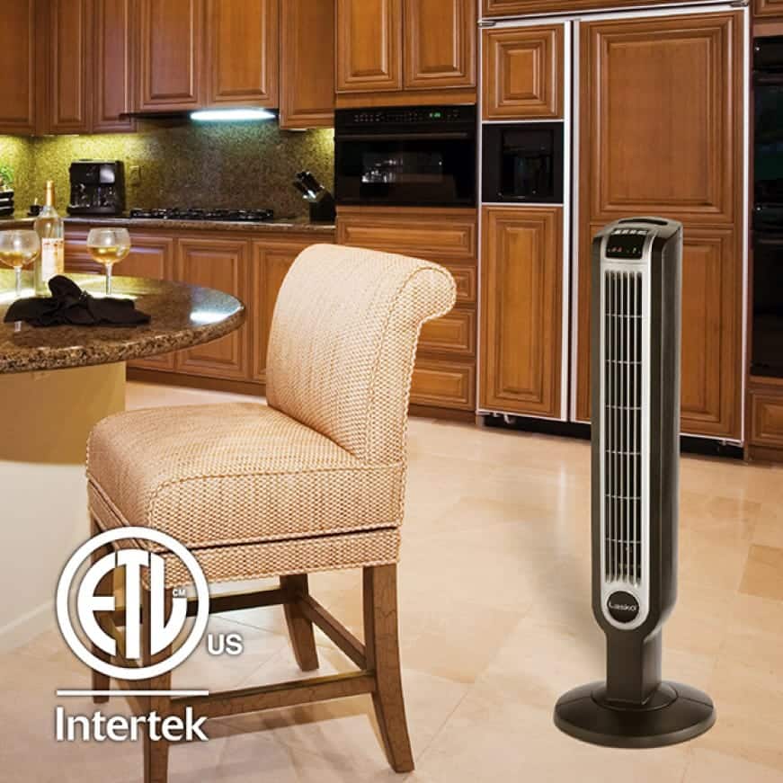 Lasko 36 in. 3 Speed White Oscillating Tower Fan with Programmable Timer  and Remote Control 2510 - The Home Depot